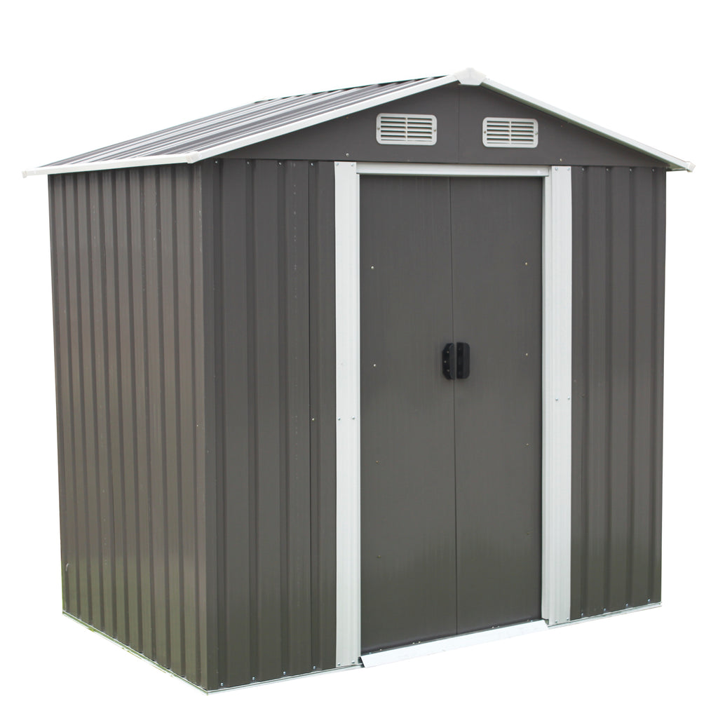 Bodega De Jardín Garage Gris 195x195x125 cm Homeclaf