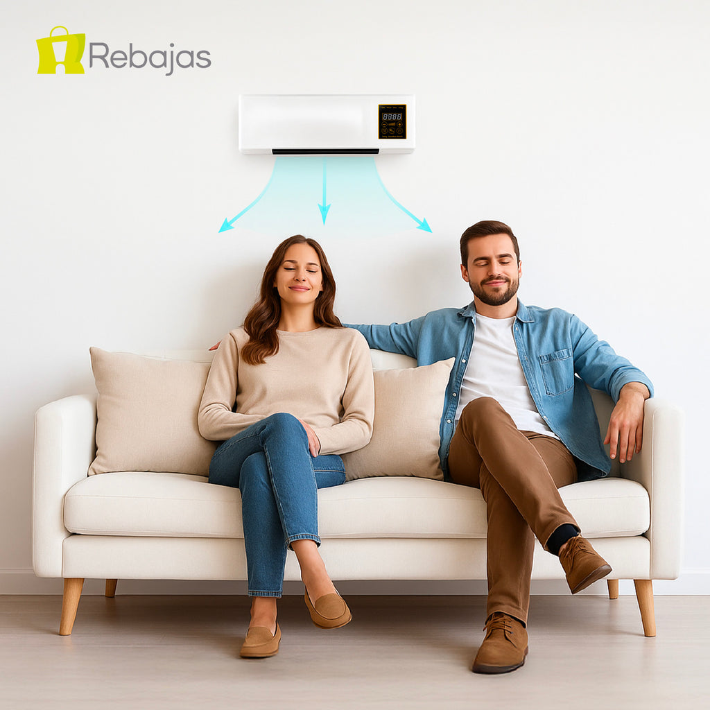 Ventilador Y Secador De Ropa De Pared 2 En 1 Blanco