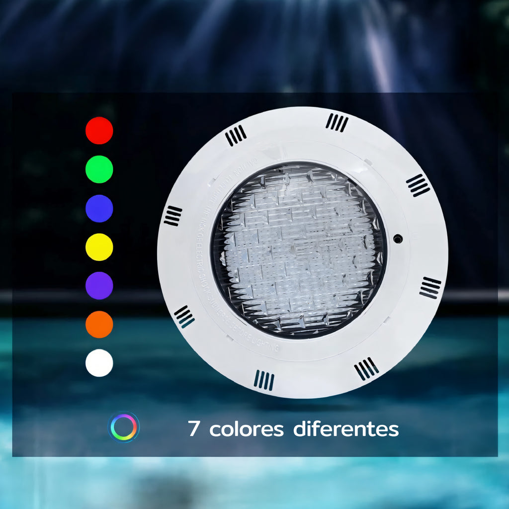 Foco Led Piscina 12w 7 Colores Con Control Remoto Homeclaf