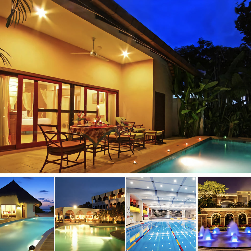 Foco Led Piscina 12w 7 Colores Con Control Remoto Homeclaf