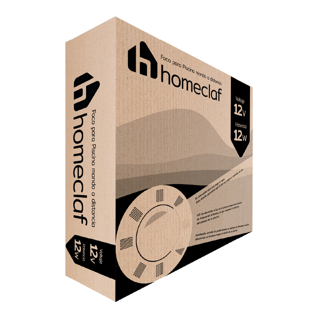 Foco Led Piscina 12w 7 Colores Con Control Remoto Homeclaf