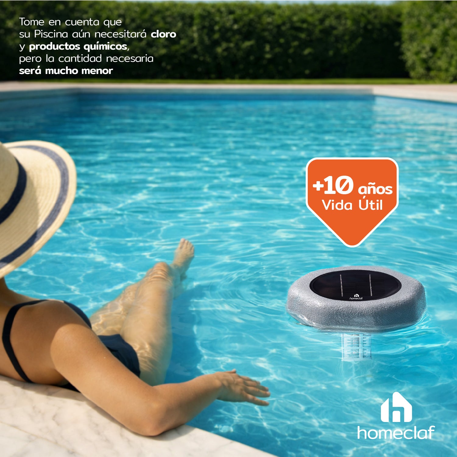 Ionizador Solar Hexagonal Para Piscina 150000 Lts Homeclaf
